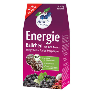 Bio Aronia Energiebällchen 100g - Packshot
