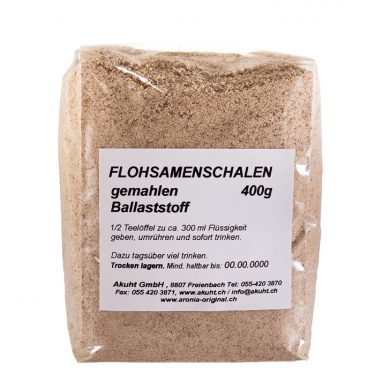 Flohsamenschalen Bio, fein gemahlen (400g)