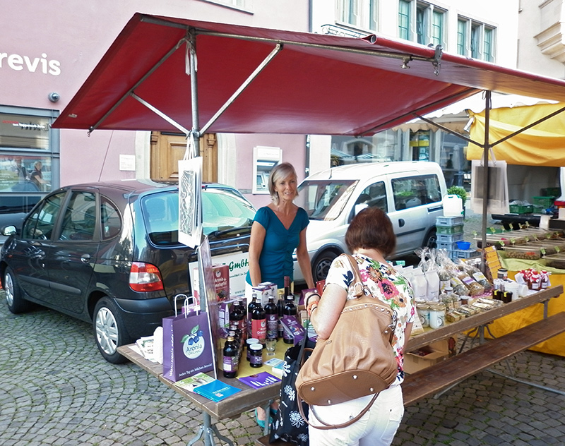 Bild vom Aroniastand in Rapperswil