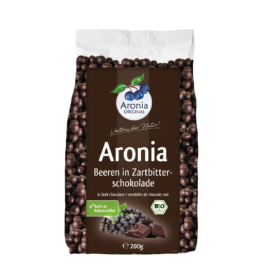 Aroniabeeren Zartbitter 200g Packung