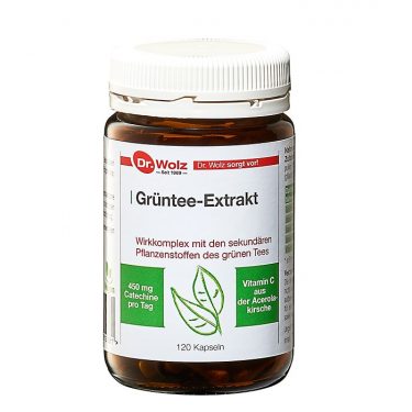 Dr. Wolz Grüntee Extrakt 120 Kapseln Packshot