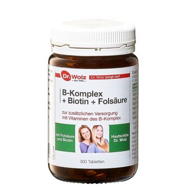 Dr. Wolz B-Komplex + Biotin + Folsäure Hefetabletten